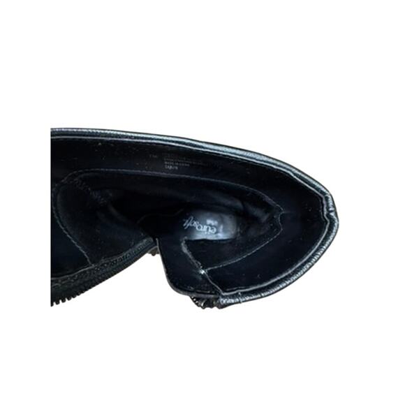 "EURO SOFFT" Black Ankle Booties Pirate SZ 7M Women 3" Heel Side Zipper Leather - Picture 9 of 13